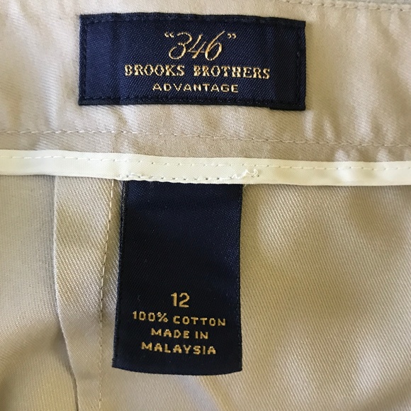 Brooks Brothers Advantage Flat Front Tan Chinos - Picture 4 of 9